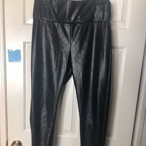 Faux leather leggings. Worn once